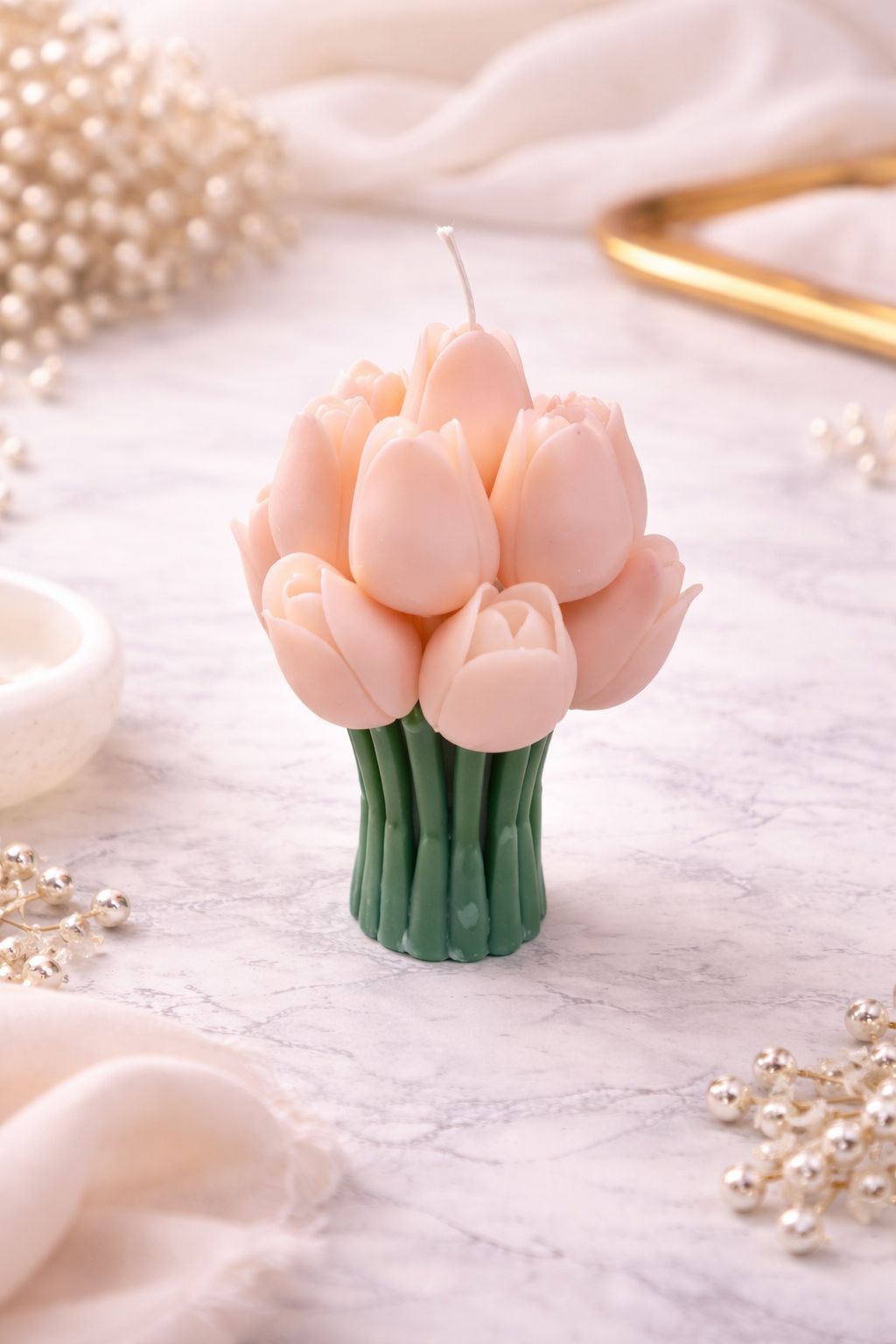 Blossom Glow – Tulpenkerze